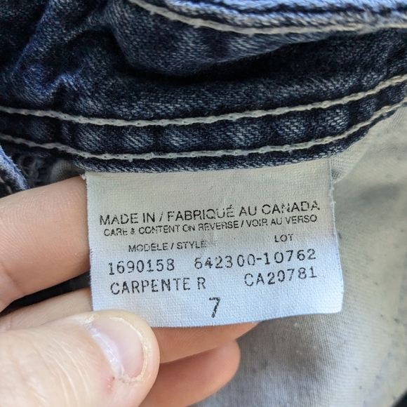 TOMMY HILFIGER Y2K Jeans Skirt 100% Cotton Size 7 Made In Canada - Picture 5 of 9